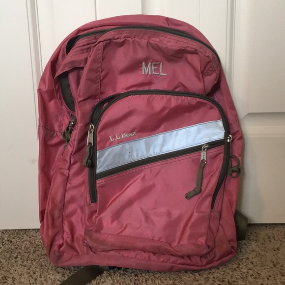 ll bean backpack initials